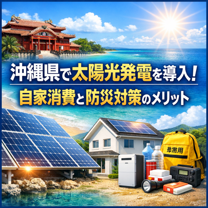 沖縄県で太陽光発電を導入！自家消費と防災対策のメリット