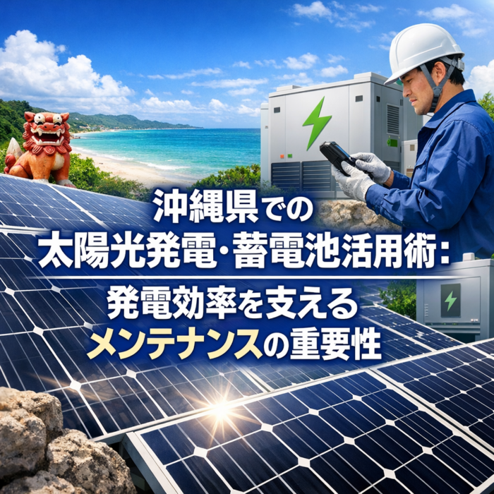 沖縄県での太陽光発電・蓄電池活用術：発電効率を支えるメンテナンスの重要性