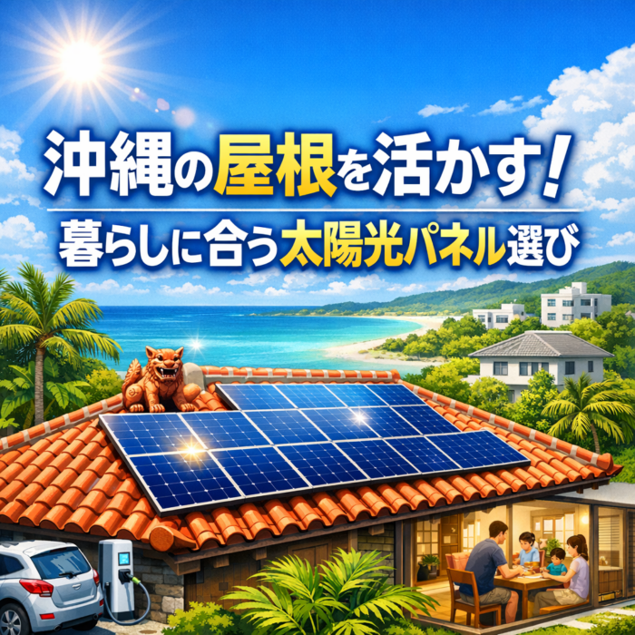 沖縄県で屋根面積を活かす！太陽光発電のパネル性能とライフスタイルに合わせた選び方