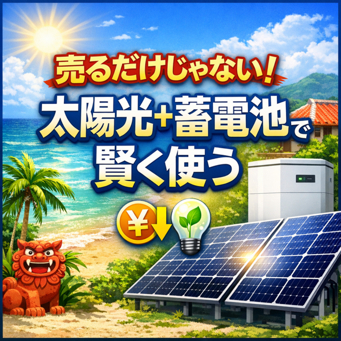 沖縄県で売電から自家消費へ！太陽光発電と蓄電池で賢く節電