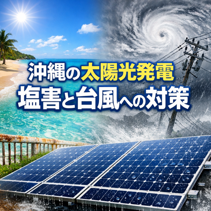 沖縄県で太陽光発電！日射量を活かす塩害対策と台風対策のポイント